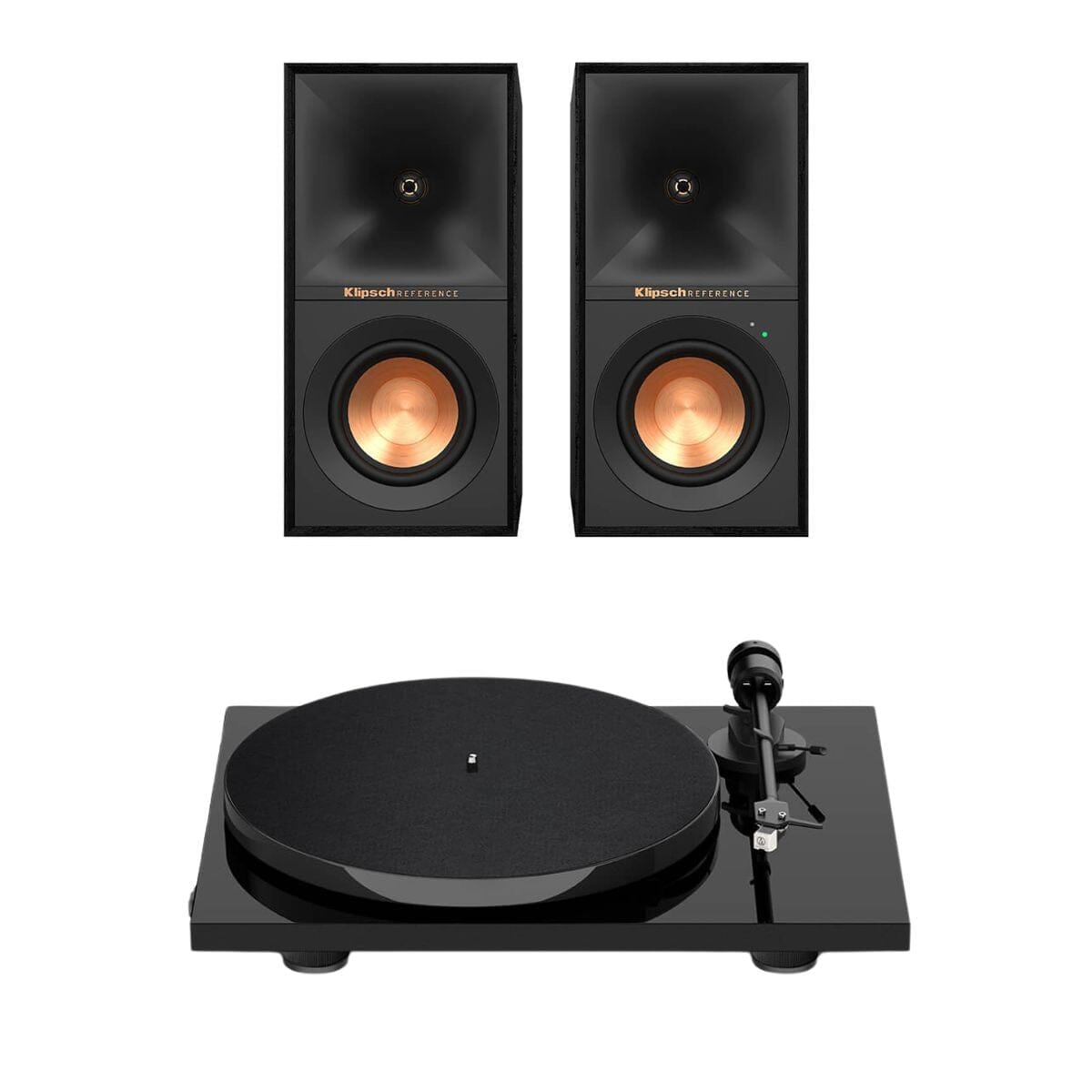 Klipsch R-40PM Active Speakers + Pro-Ject E1 Turntable