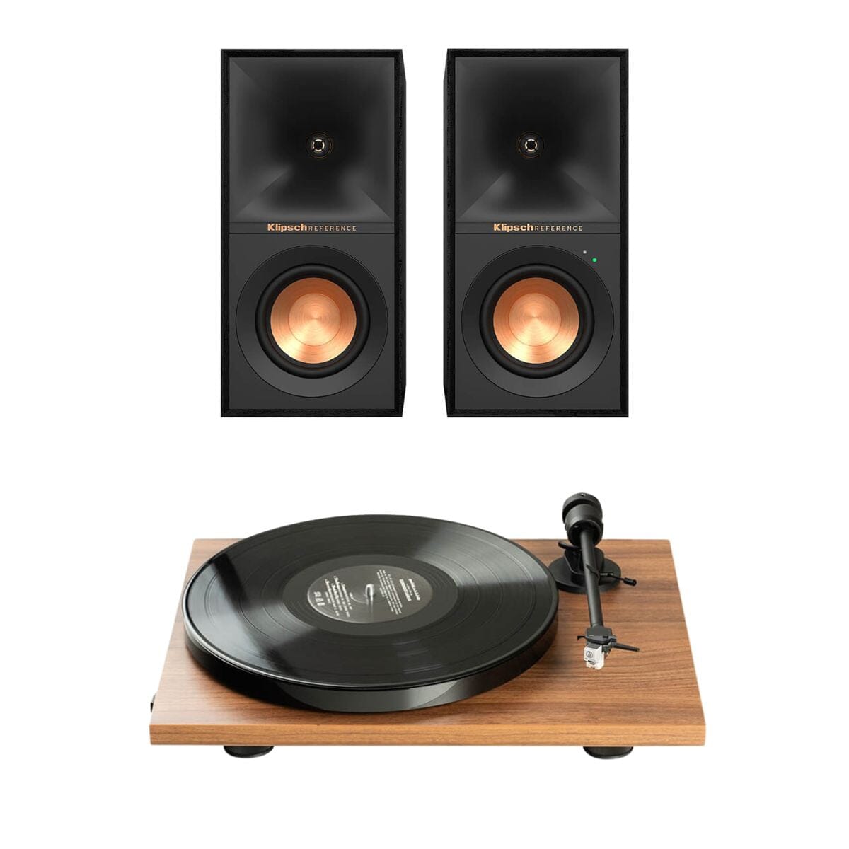Klipsch R-40PM Active Speakers + Pro-Ject E1 Turntable