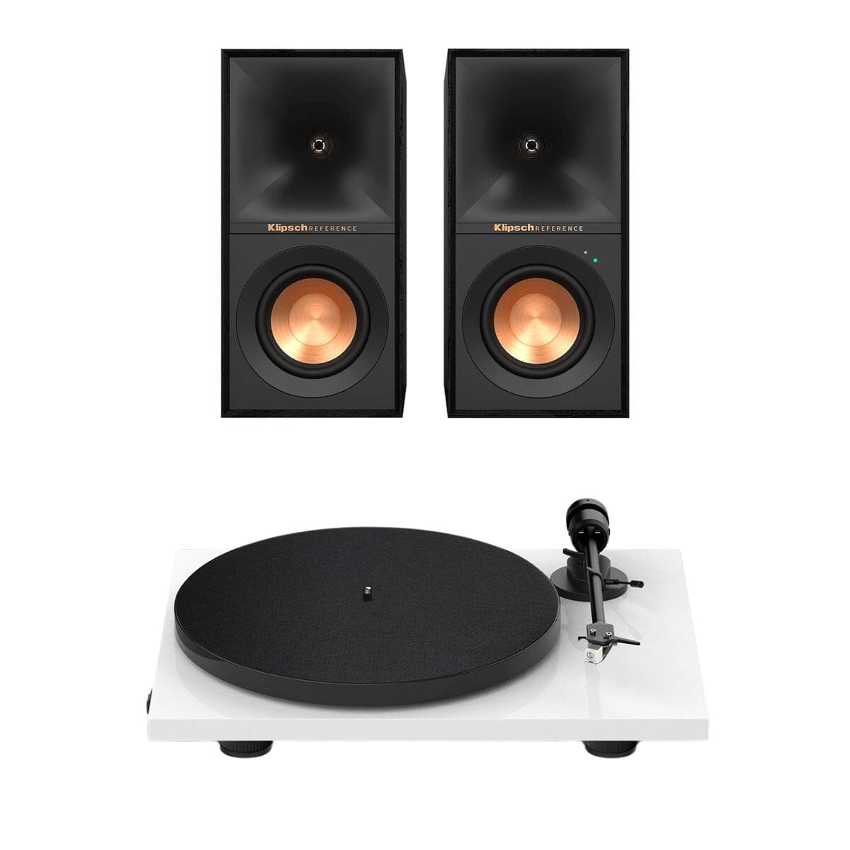 Klipsch R-40PM Active Speakers + Pro-Ject E1 Turntable