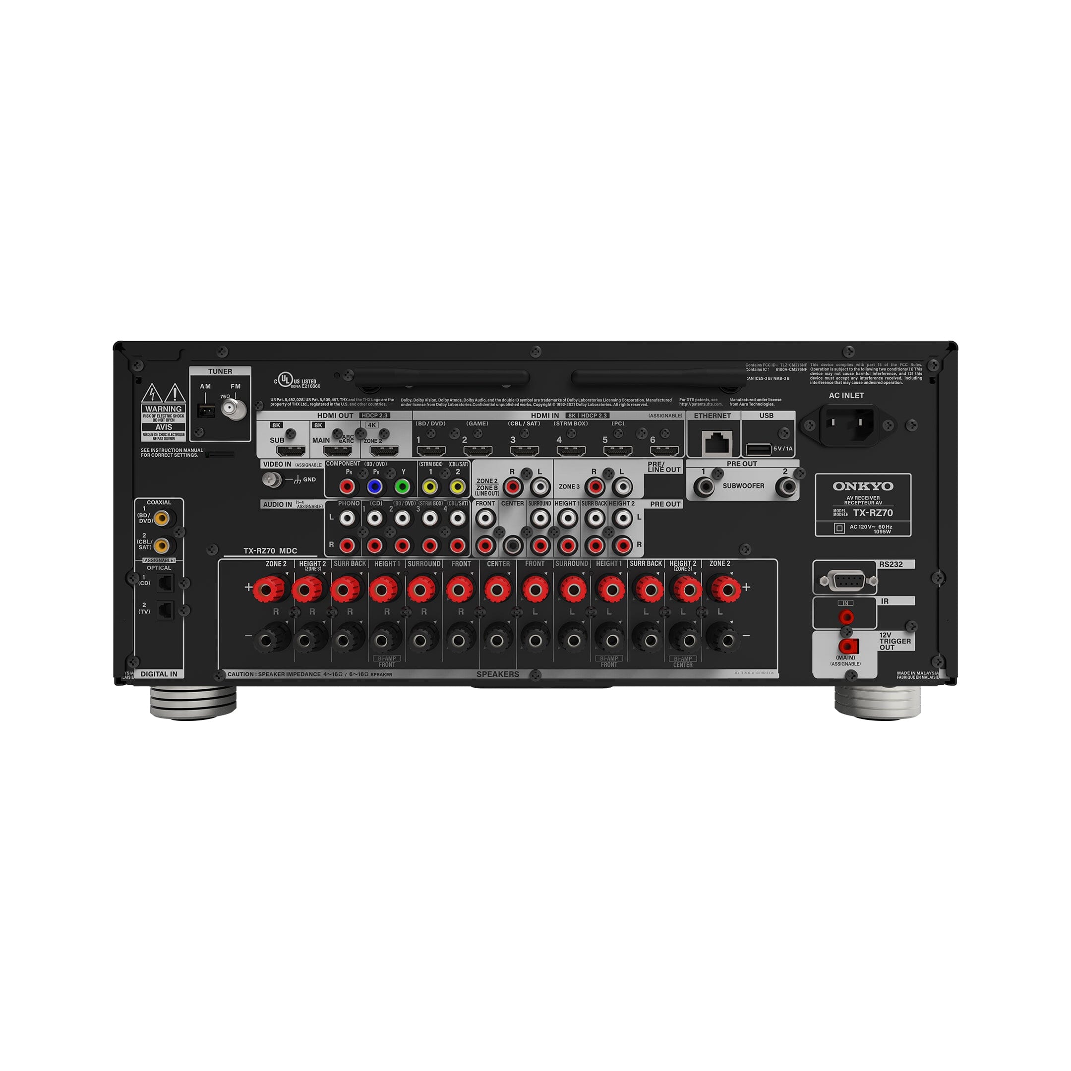 Onkyo TX-RZ70 11.2 Channel AV Receiver