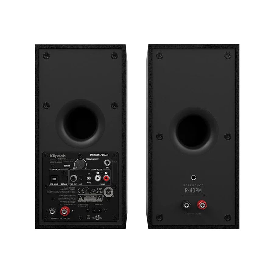 Klipsch R-40PM 70W Active Bookshelf Speakers + Pro-Ject T1 EVO Turntable